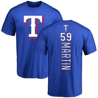 Men's Texas Rangers Brett Martin Royal Backer T-Shirt