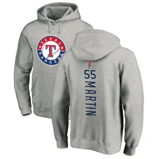 Men's Texas Rangers Chris Martin Ash Backer Pullover Hoodie