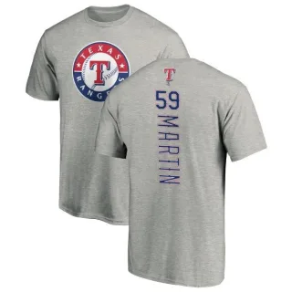 Youth Texas Rangers Brett Martin Ash Backer T-Shirt