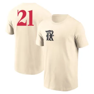 Youth Texas Rangers Jake Burger Cream 2023 City Connect T-Shirt